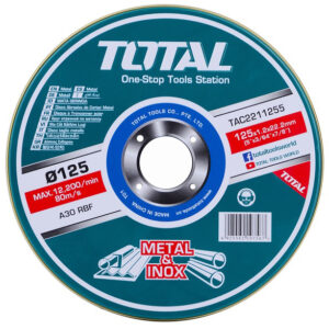 Круг отрезной 125x1,2x22,2 мм по металлу TOTAL TAC2211255 (10 шт)