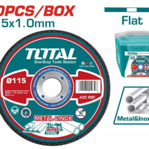 Круг отрезной 115x1,0x22,2 мм по металлу TOTAL TAC20111550 (50шт)