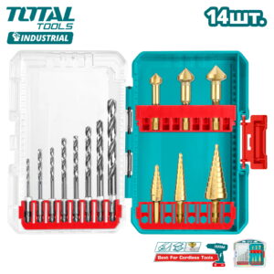 Набор сверл по металлу TOTAL TACSDL61401 (14 шт)