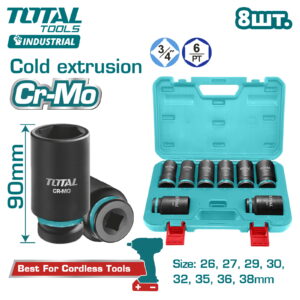 Набор головок 3/4 " TOTAL THKISD34082L (8шт)