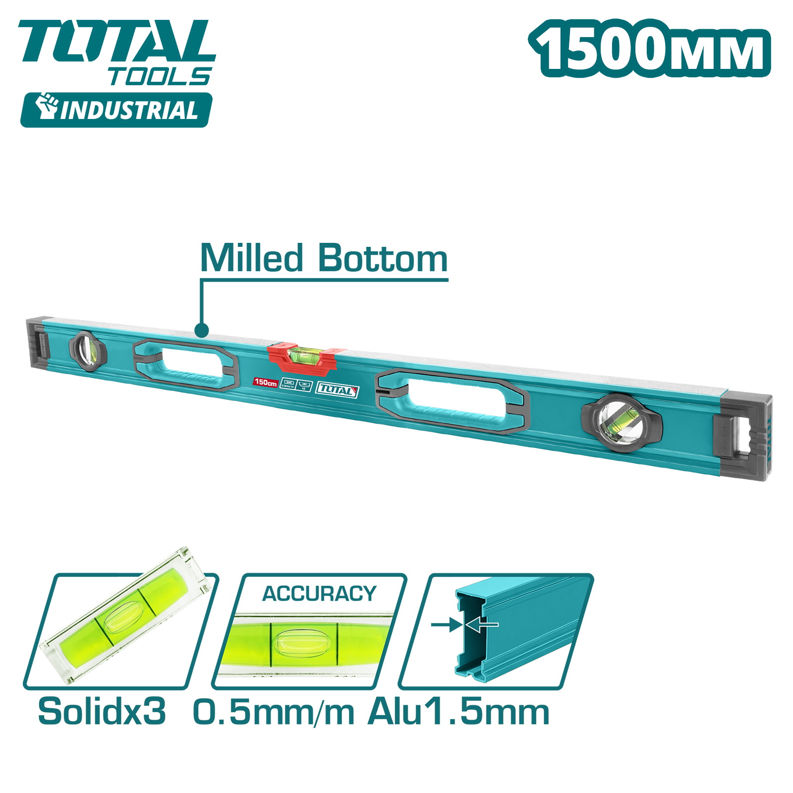 Уровень 1500мм TOTAL TMT215028