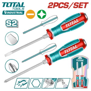 Набор отверток ударных SL6.5, PH2 TOTAL TGTST0206 (2 шт)