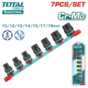 Набор ударных удлиненных головок 1/2 " TOTAL THKISD12073 (7 предметов)